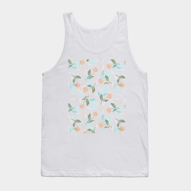 Sweet Spring Dandelion Wild Flower Pattern Tank Top by FlinArt